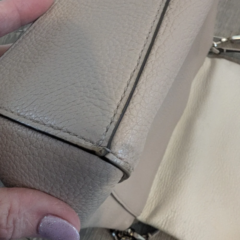 Kate Spade Leila Pebbled Leather Flap Shoulder Bag.